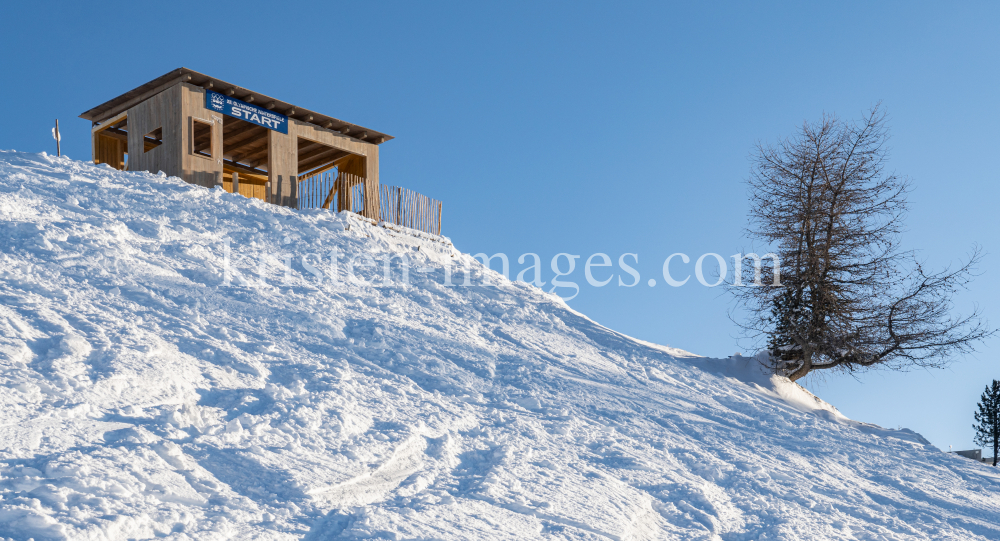 Filmkulisse Starthaus für den Kinofilm: Klammer / Patscherkofel, Tirol, Austria by kristen-images.com