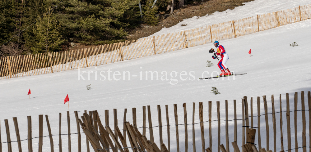 Skirennläufer beim Filmdreh für den Kinofilm: Klammer / Patscherkofel, Tirol, Austria by kristen-images.com