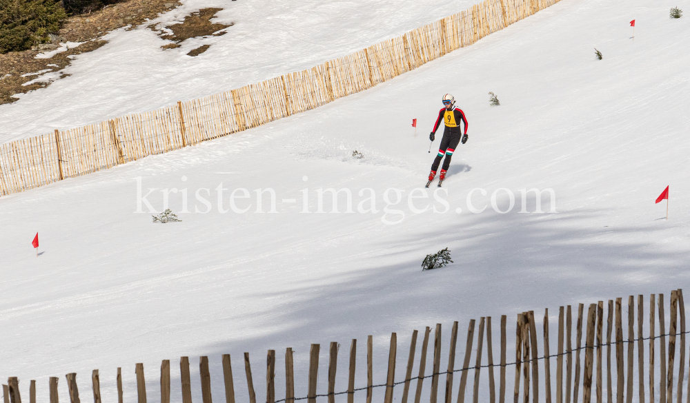 Skirennläufer beim Filmdreh für den Kinofilm: Klammer / Patscherkofel, Tirol, Austria by kristen-images.com