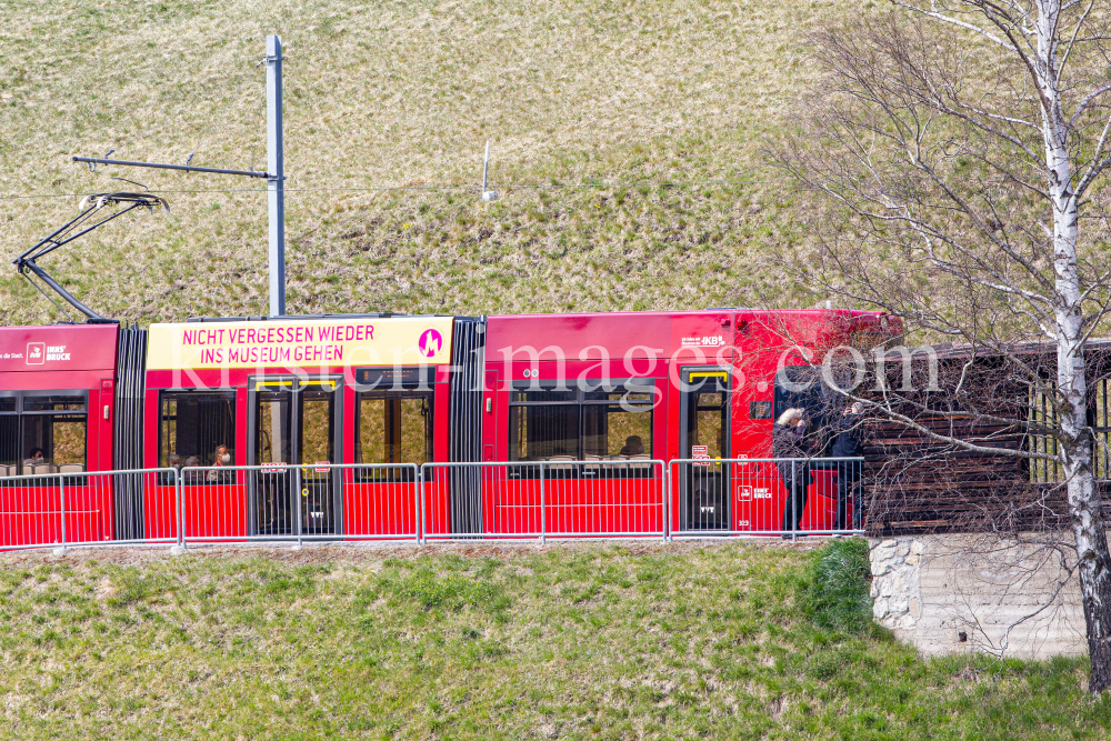 IVB Strassenbahnlinie 6 / Lans, Tirol, Österreich by kristen-images.com