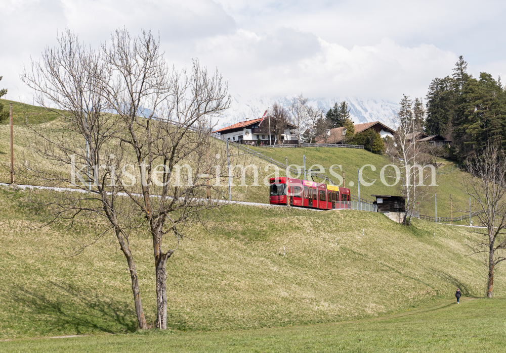 IVB Strassenbahnlinie 6 / Lans, Tirol, Österreich by kristen-images.com