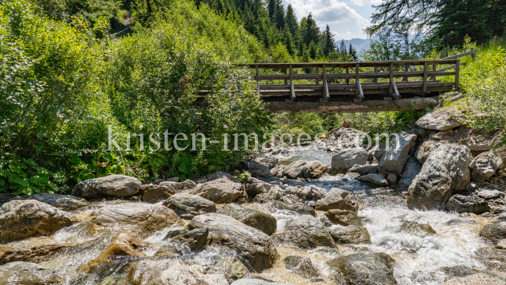 Gebirgsbach / Falggasanerbach im Arztal, Ellbögen, Tirol, Österreich by kristen-images.com