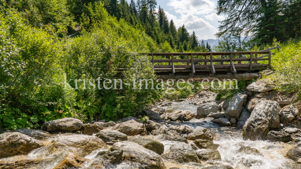 Gebirgsbach / Falggasanerbach im Arztal, Ellbögen, Tirol, Österreich by kristen-images.com