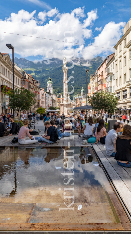 Maria-Theresien-Straße, Innsbruck, Tirol, Österreich by kristen-images.com