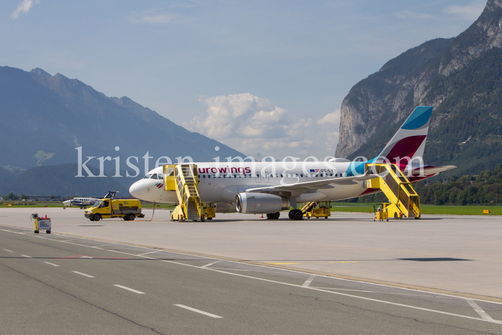 Eurowings Ferienflieger / Flughafen Innsbruck, Tirol, Österreich by kristen-images.com