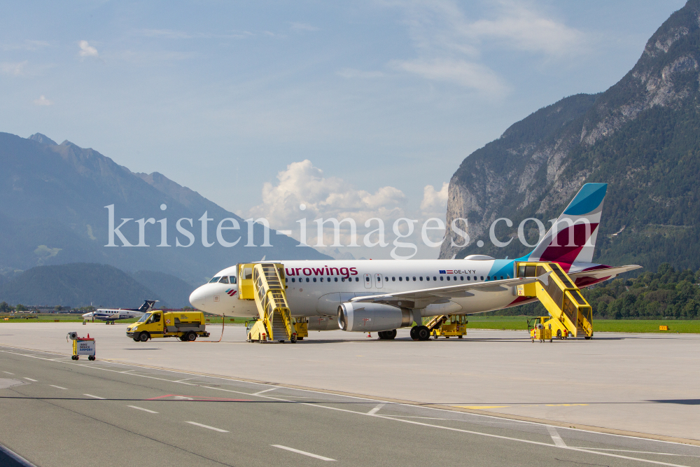 Eurowings Ferienflieger / Flughafen Innsbruck, Tirol, Österreich by kristen-images.com