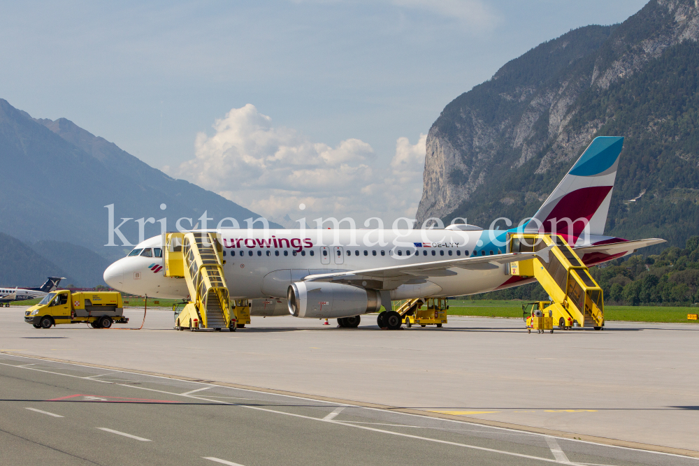 Eurowings Ferienflieger / Flughafen Innsbruck, Tirol, Österreich by kristen-images.com