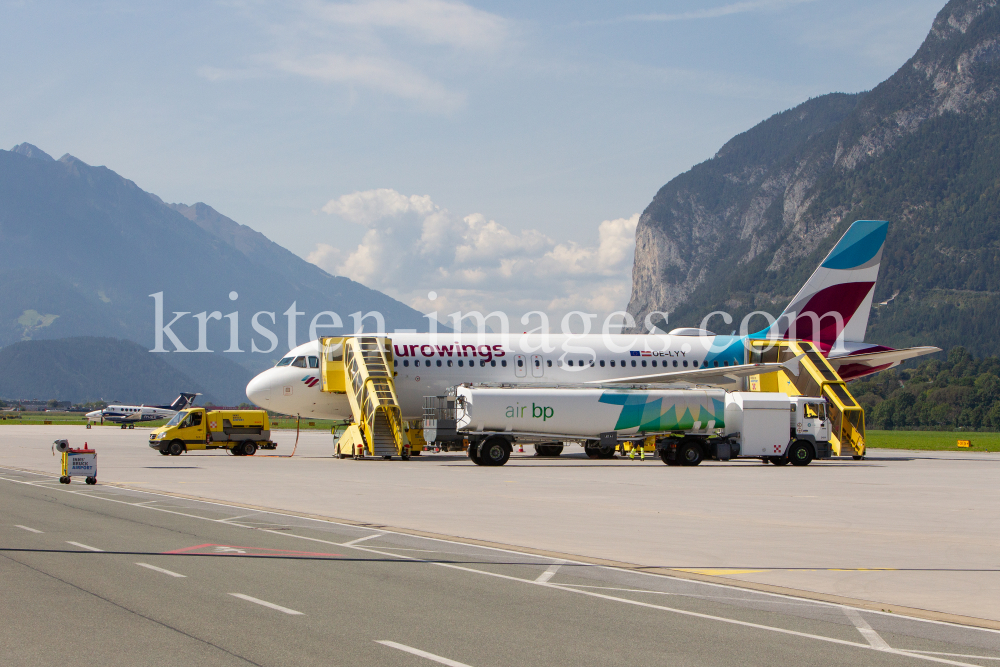 Eurowings Ferienflieger / Flughafen Innsbruck, Tirol, Österreich by kristen-images.com