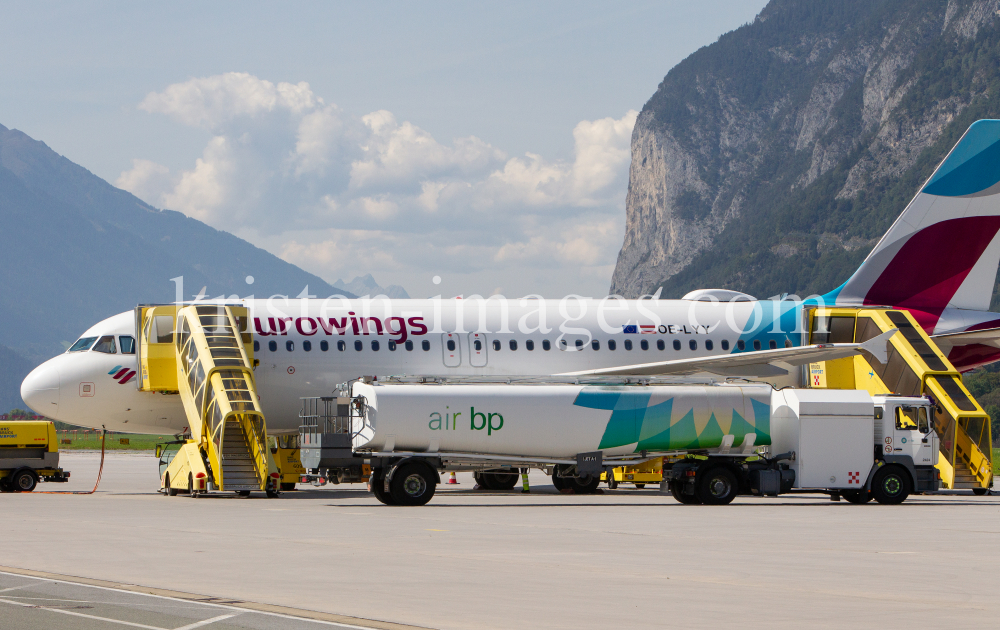 Eurowings Ferienflieger / Flughafen Innsbruck, Tirol, Österreich by kristen-images.com