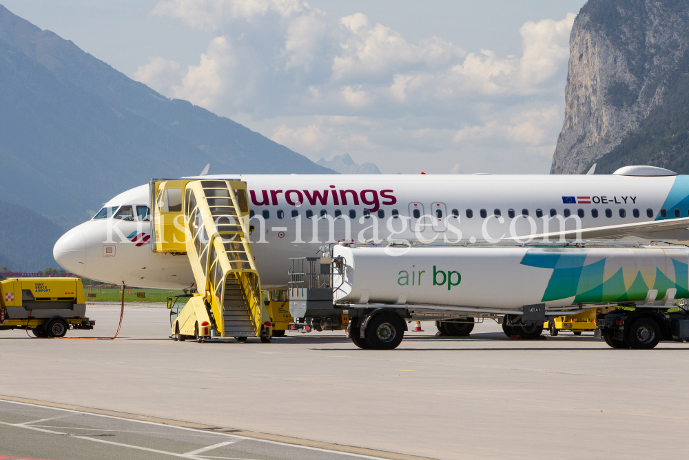 Eurowings Ferienflieger / Flughafen Innsbruck, Tirol, Österreich by kristen-images.com