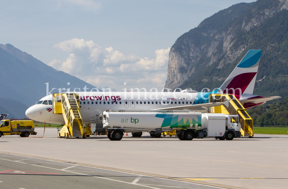 Eurowings Ferienflieger / Flughafen Innsbruck, Tirol, Österreich by kristen-images.com