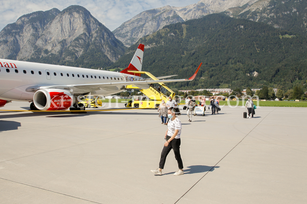 Austrian Airlines / Flughafen Innsbruck, Tirol, Österreich by kristen-images.com