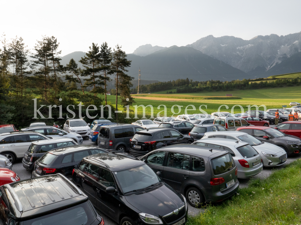 Überfüllter Parkplatz, Tirol, Austria by kristen-images.com