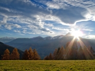 Sonnenuntergang in den Alpen