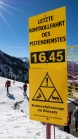 Skigebiet Rosshütte Seefeld, Tirol / Hinweisschild, Warntafel