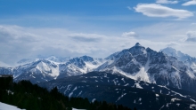 Blick vom Patscherkofel zur Serles, Tirol, Austria