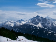 Blick vom Patscherkofel zur Serles, Tirol, Austria