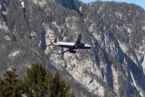 British Airways Flugzeug / Landeanflug Innsbruck, Tirol