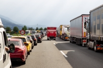 Stau / Rettungsgasse / A12 Inntalautobahn, Tirol, Austria