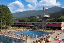 Freibad Tivoli, Innsbruck, Tirol, Austria