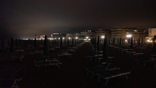 Lido di Jesolo bei Nacht, Venedig, Italien