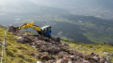 Bauarbeiten am Berg / Patscherkofel, Tirol, Austria