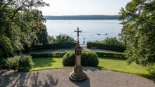 Starnberger See, Bayern, Deutschland / Gedenkstätte von König Ludwig II.