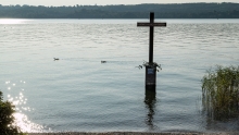 Starnberger See, Bayern, Deutschland / Gedenkstätte von König Ludwig II.