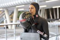 Janine Flock (AUT) / Skeleton / Bobbahn Innsbruck-Igls