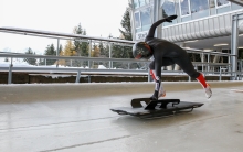 Janine Flock (AUT) / Skeleton / Bobbahn Innsbruck-Igls