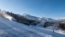 Schneekanonen am Patscherkofel, Tirol, Austria
