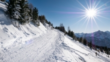 Winterwanderweg, Skiwanderweg, Skiweg für Skitourengeher / Patscherkofel