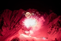 Silvester-Feuerwerk 2019/2020 auf der Seegrube, Nordkette, Innsbruck