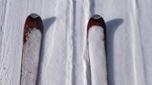 Stubaier Gletscher, Tirol, Austria / Ski, Skier in der Liftspur