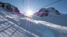 Stubaier Gletscher, Tirol, Austria / Fernaubahn / Sessellift