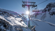 Stubaier Gletscher, Tirol, Austria / Fernaubahn / Sessellift