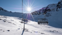 Stubaier Gletscher, Tirol, Austria / Fernaubahn / Sessellift