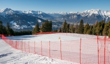 Skipisten Sicherheitsnetze / Patscherkofel, Tirol, Austria