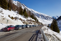 Straße ins Kühtai, Tirol, Austria