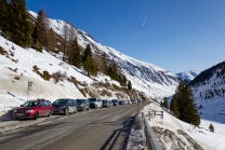 Straße ins Kühtai, Tirol, Austria