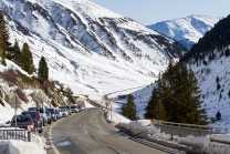 Straße ins Kühtai, Tirol, Austria