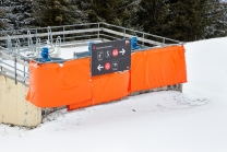 Aufprallschutz, Schutzmatten für Skifahrer / Patscherkofel, Tirol