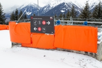 Aufprallschutz, Schutzmatten für Skifahrer / Patscherkofel, Tirol
