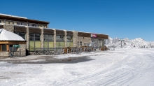 Bergstation, Restaurant Gamsgarten / Stubaier Gletscher, Stubaital, Tirol, Austria