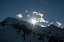 Sonnenuntergang im Kühtai, Tirol, Austria