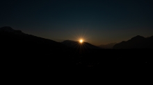 Sonnenuntergang Igls, Innsbruck, Tirol, Austria