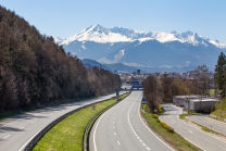Inntalautobahn A12 bei Innsbruck, Tirol, Austria