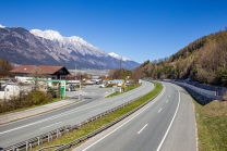 Inntalautobahn A12 bei Innsbruck, Tirol, Austria