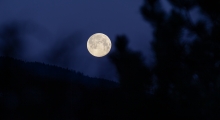 Mond, Vollmond über Tirol, Austria