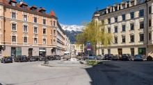 Sonnenburgplatz in Wilten Innsbruck, Tirol, Austria